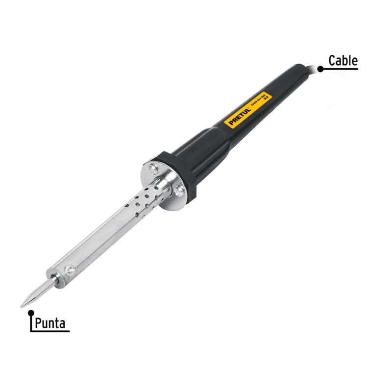 CAU-30PFC1.jpg Código: 22805 Cautín 30 W tipo lápiz con accesorios trabajo ligero, Pretul CAU-30P