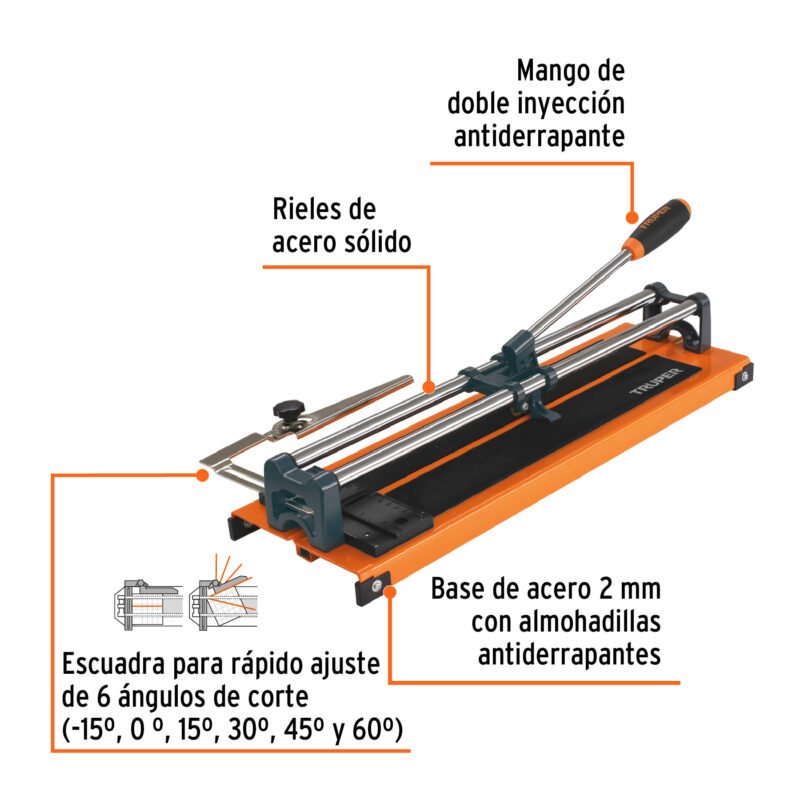 CAZ-33FC1.jpg Código: 12926 Cortador de azulejo de 13' (33 cm), Truper CAZ-33