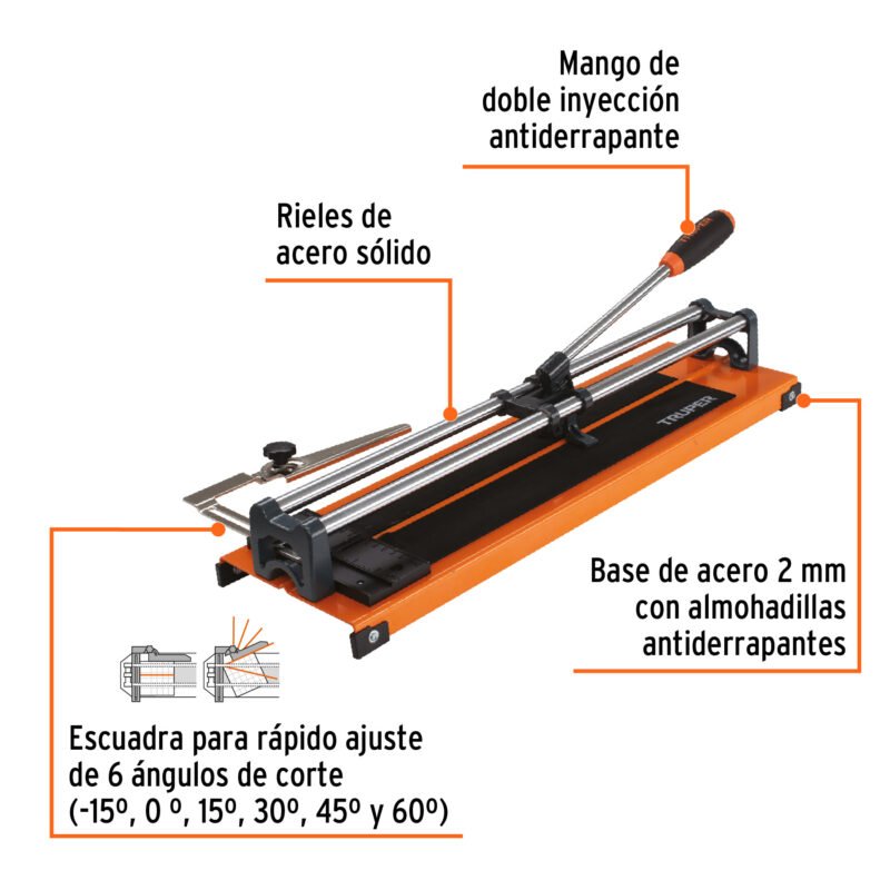 CAZ-40FC1.jpg Código: 12929 Cortador de azulejo de 16' (40 cm), Truper CAZ-40