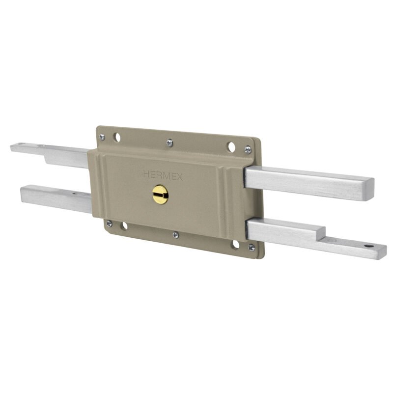 CB-32.jpg Código: 43501 Cerradura doble barra, doble cerrojo, HERMEX CB-32