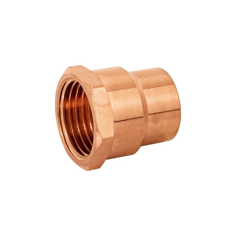 CC-601.jpg Código: 49656 Conector de cobre, rosca interior 1/2', Foset CC-601