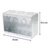 Código: 47312 Caja triple 4' x 6' reforzada, Volteck CCH-4X6