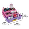 Código: 25052 Caja cosmetiquera 14', rosa/morado, Pretul CCO-14RP