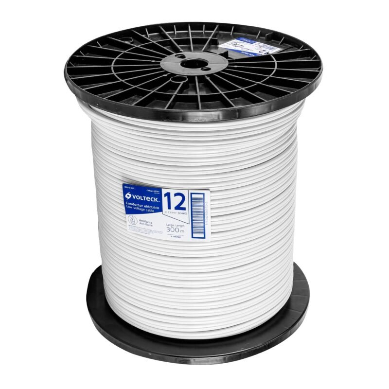 CDU-12-300.jpg Código: 40044 Metro de cordón dúplex flexible SPT 12 AWG en carrete 300 m CDU-12-300