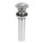 Código: 45283 Contra p/lavabo con rebosadero, sistema push, satín, 1-1/4' CE-206N