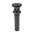 Código: 45703 Contra p/lavabo, 1-1/4', con rebosadero, hongo, latón, negro CE-226M