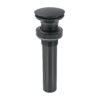 Código: 45700 Contra p/lavabo, 1-1/4', sin rebosadero, hongo, latón, negro CE-226SM