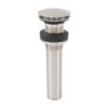 Código: 45699 Contra p/lavabo, 1-1/4', sin rebosadero, hongo, latón, satín CE-226SN