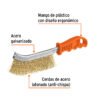 Código: 11540 Cepillo curvo anti-chispa, alambre ondulado, Truper CEA-10