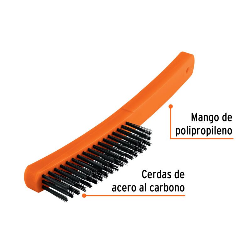 Código: 11553 Cepillo de alambre 51 pinceles de acero al carbono, Truper CEA-18