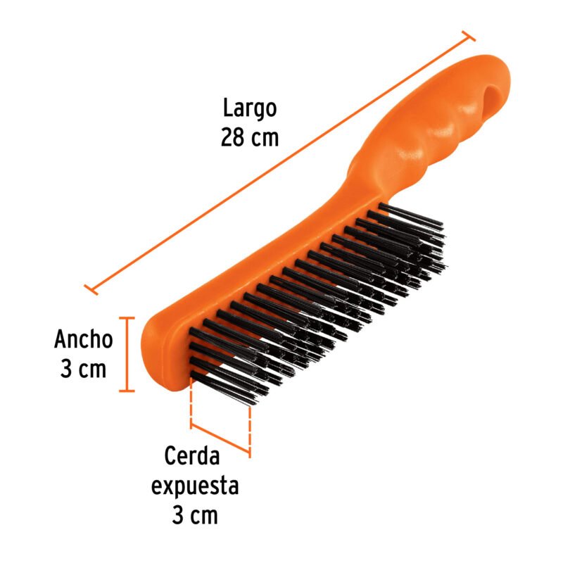 CEA-54FC2.jpg Código: 11559 Cepillo de alambre 64 pinceles de acero al carbono, Truper CEA-54