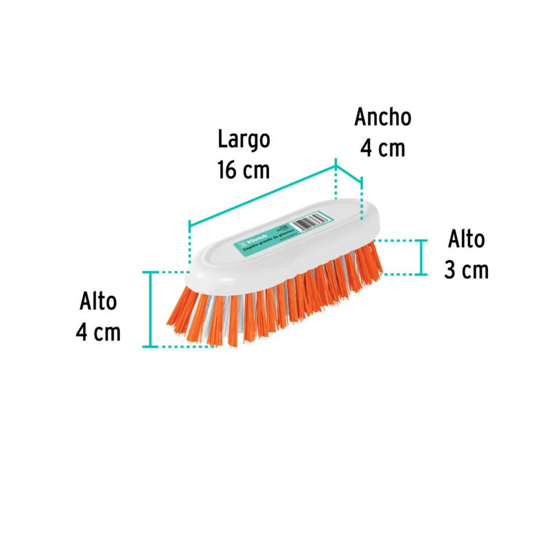 Código: 57007 Cepillo grande de plástico, KLINTEK CELI-30