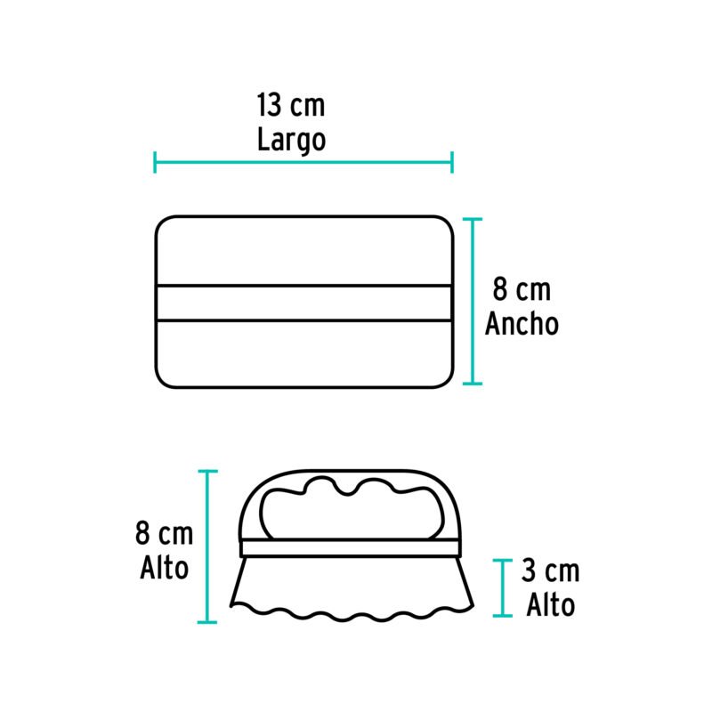CELI-45FC2.jpg Código: 57009 Cepillo tipo italiano de plástico, KLINTEK CELI-45