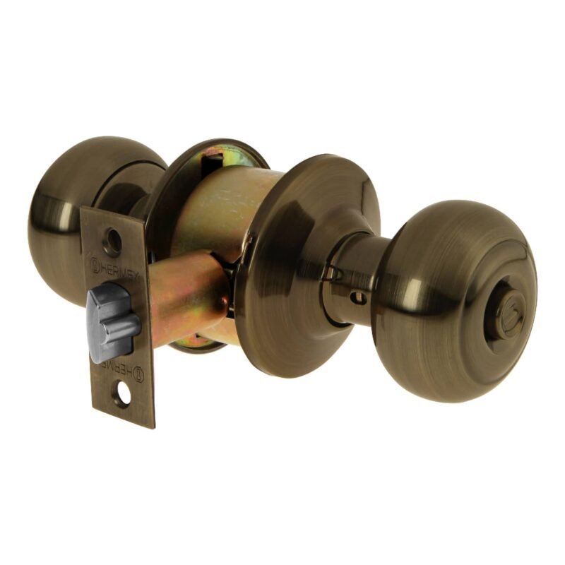 CEPO-22R.jpg Código: 43455 Cerradura tipo oval para recámara, latón antiguo, HERMEX CEPO-22R