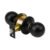 Código: 47909 Cerradura pomo, negro, esfera, entrada, HERMEX CEPO-61E