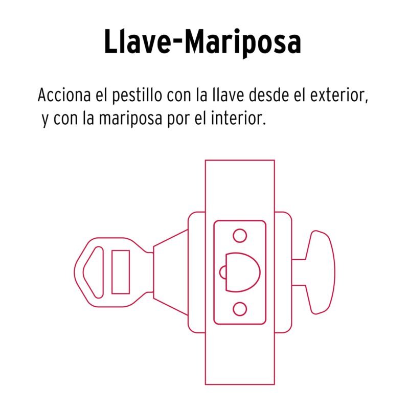 CERO-11FC1.jpg Código: 43591 Cerrojo llave-mariposa latón brillante, llave de puntos CERO-11
