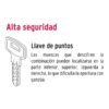 Código: 43596 Cerrojo llave-mariposa latón antiguo, llave de puntos HERMEX CERO-21