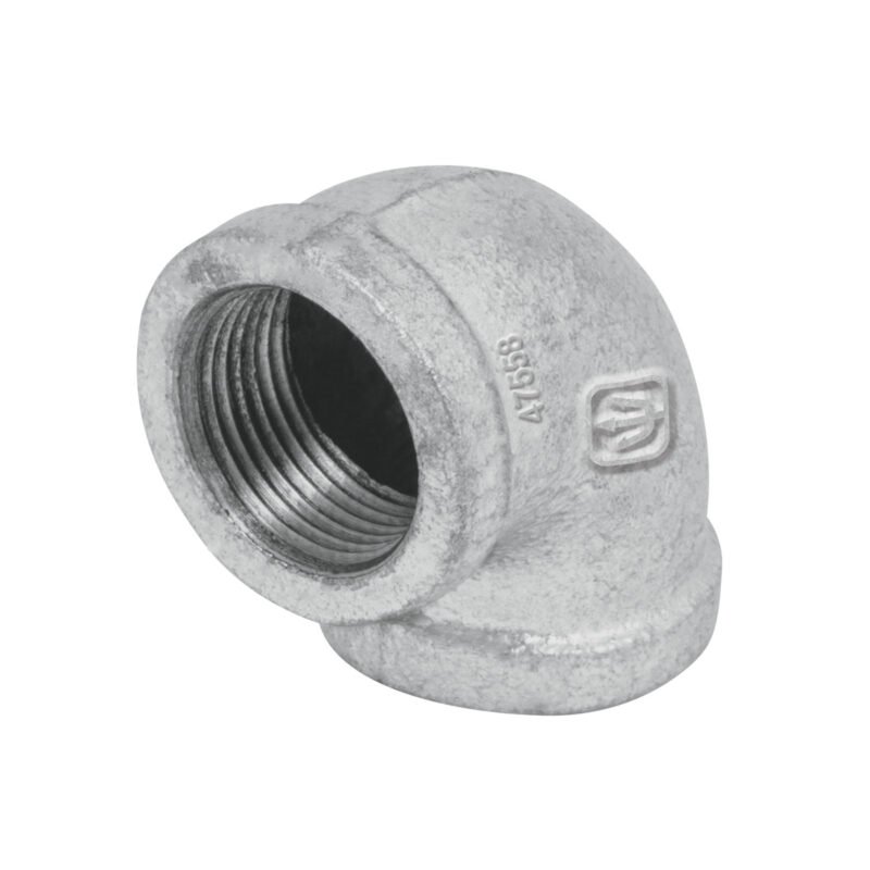 CG-502.jpg Código: 47558 Codo 90° acero galvanizado de 3/4', Foset CG-502