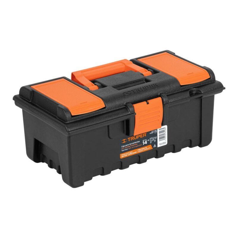 CHA-14NC.jpg Código: 11139 Caja para herramienta de 14' con compartimentos, TRUPER CHA-14NC