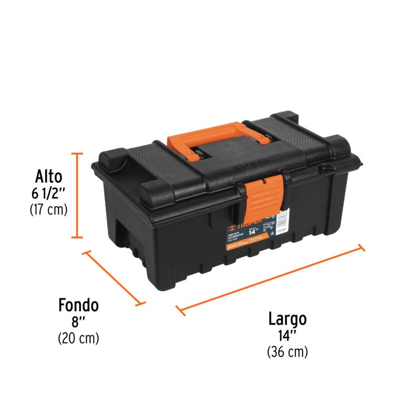 CHA-14NFC2.jpg Código: 19854 Caja para herramienta de 14' sin compartimentos, TRUPER CHA-14N