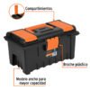 Código: 11141 Caja para herramienta de 16' con compartimentos, TRUPER CHA-16NC