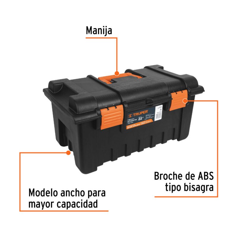 CHA-19NFC1.jpg Código: 19781 Caja para herramienta de 19' sin compartimentos, TRUPER CHA-19N