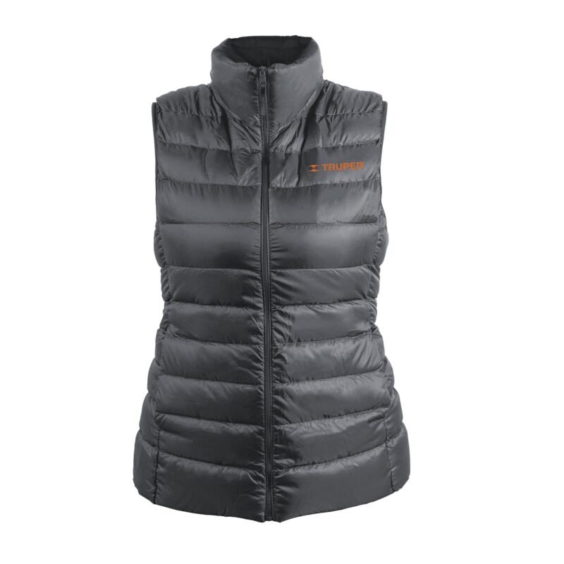 CHA-GD-C.jpg Código: 69993 Chaleco de plumas ligero para mujer, gris, CH, TRUPER CHA-GD-C