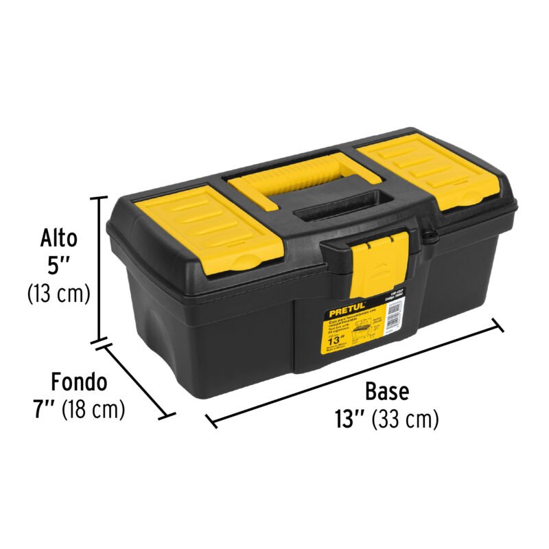 CHP-13CPFC2.jpg Código: 20602 Caja para herramienta de 13' con compartimentos, Pretul CHP-13CP