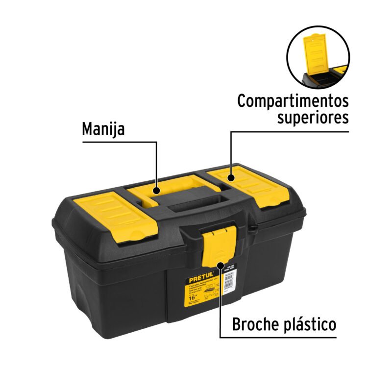CHP-16CPFC1.jpg Código: 20603 Caja para herramienta de 16' con compartimentos, Pretul CHP-16CP