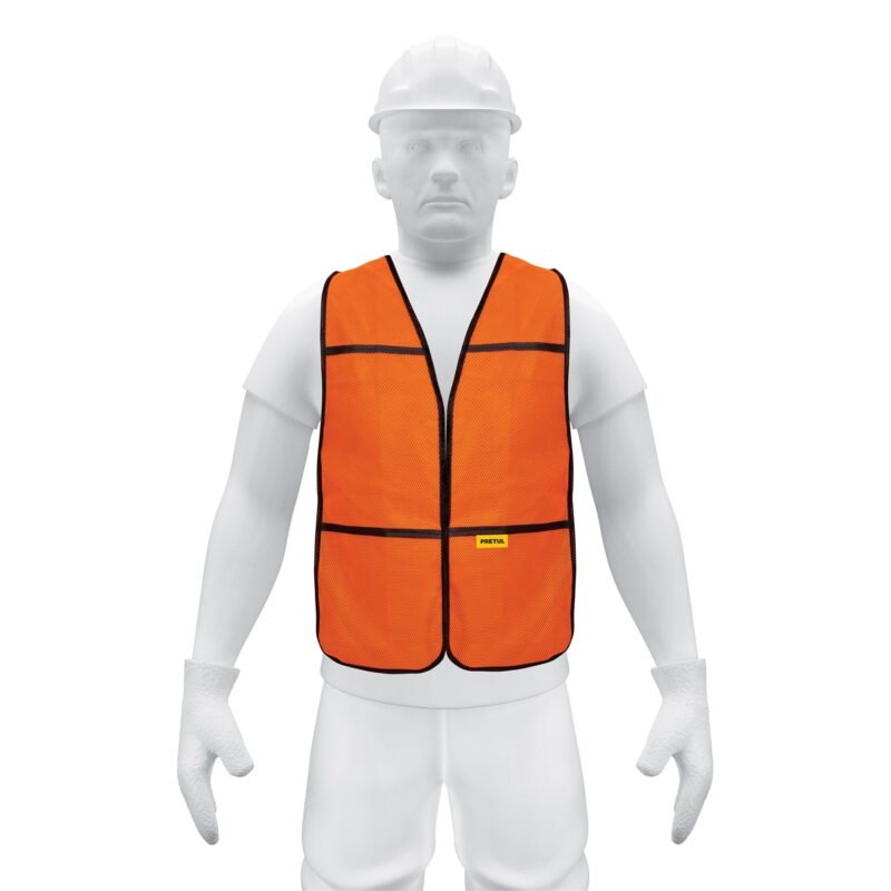 Código: 21023 Chaleco de seguridad, uso de día, naranja, Pretul CHS-100N