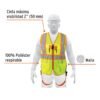 Código: 101771 Chaleco de seguridad para arnés, alta visibilidad, verde CHS-700VA