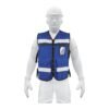 Código: 14670 Chaleco brigadista con cintas reflejantes, color azul rey CHS-900AR