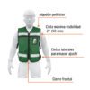 Código: 14664 Chaleco brigadista con cintas reflejantes, color verde CHS-900V