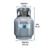 Código: 45888 Cilindro portátil para gas LP, 4kg (9lb) Foset CILG-4