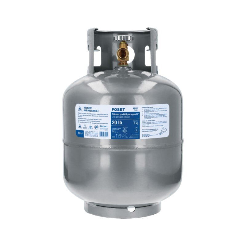 CILG-9.jpg Código: 48107 Cilindro portátil para gas LP, 20lb (9kg) Foset CILG-9