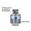 Código: 48107 Cilindro portátil para gas LP, 20lb (9kg) Foset CILG-9