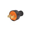 Código: 46210 2 Clavijas no polarizadas redondas de PVC, Volteck CL-HR