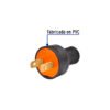 Código: 46210 2 Clavijas no polarizadas redondas de PVC, Volteck CL-HR