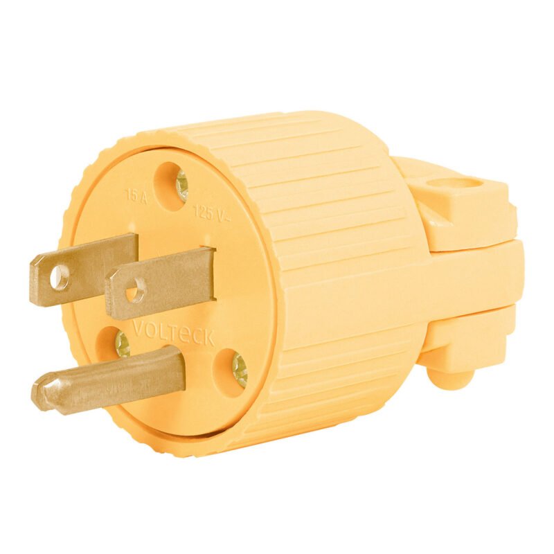 CLP-A.jpg Código: 46205 Clavija industrial plástica aterrizada, 2 polos+tierra CLP-A