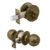 Código: 23617 Combo cerraduras, llave-mariposa, latón antiguo HERMEX BASIC CMB-21P
