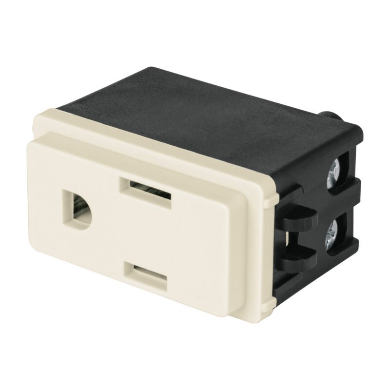 Código: 27230 Contacto 2 polos + tierra, marfil, línea Volteck Basic COA-BI