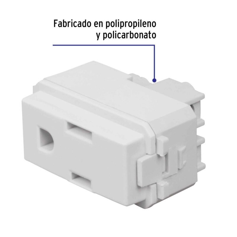 COA-IBFC1.jpg Código: 48131 Contacto sencillo, 2 polos + tierra, línea Italiana, blanco COA-IB