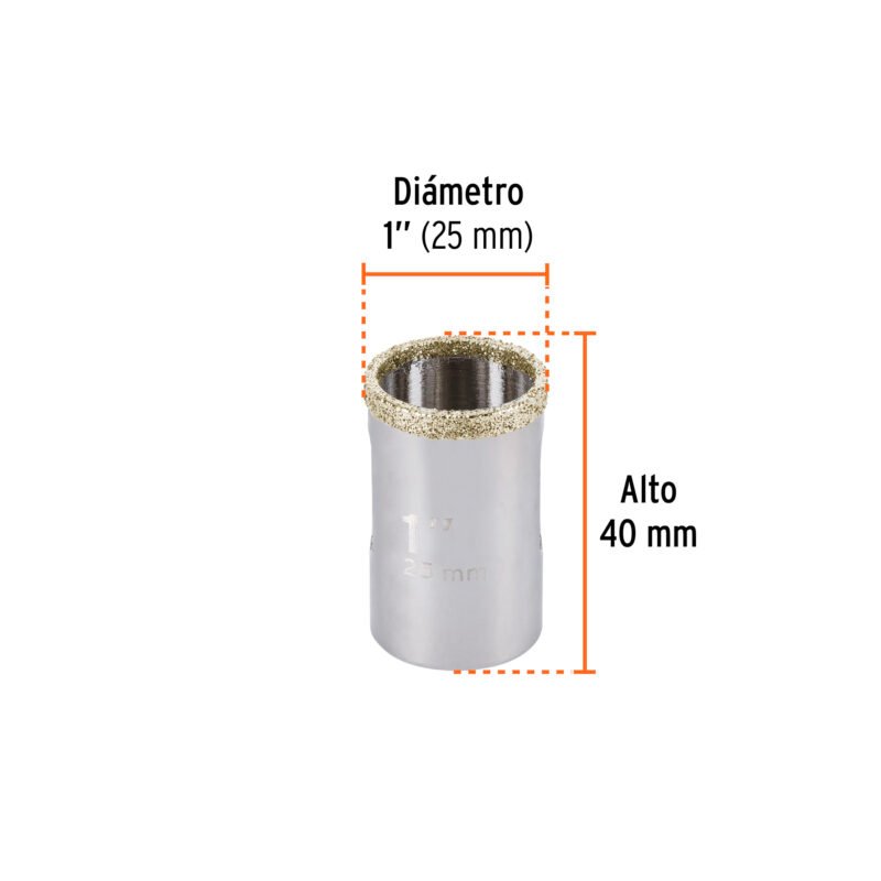 COAZ-1FC2.jpg Código: 17126 Brocasierra diamante 1' borde continuo, Truper COAZ-1