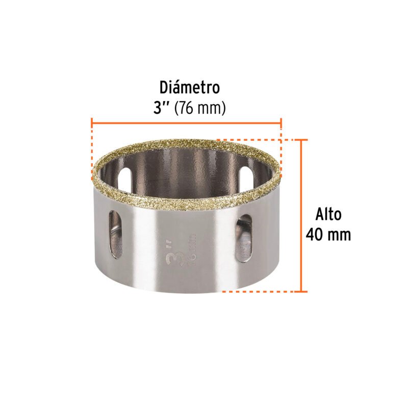 Código: 17136 Brocasierra diamante 3' borde continuo, Truper COAZ-3