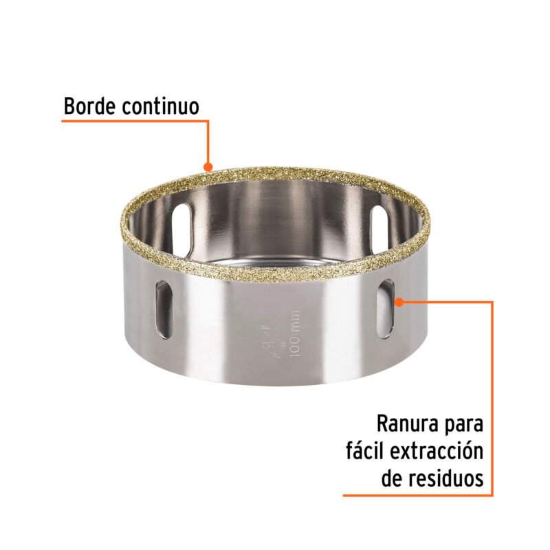 COAZ-4FC1.jpg Código: 17139 Brocasierra diamante 4' borde continuo, Truper COAZ-4