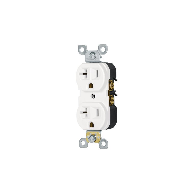 Código: 47721 Contacto dúplex, 2 polos 3 hilos, 20 A, Standard, blanco CODO-MSB