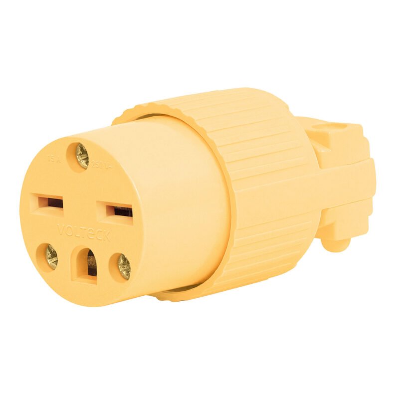 Código: 46118 Contacto industrial plástico aterrizado cara de chino COP-CH