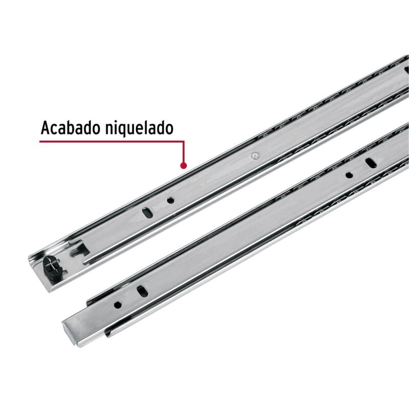 COR-250FC1.jpg Código: 43281 Bolsa con 2 correderas extensión 50 cm p/cajón, ancho 2.5 cm COR-250