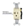 Código: 46101 Contacto sencillo, 2 polos 3 hilos, 20 A, Standard, marfil COSE-MS