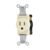 Código: 46109 Contacto sencillo, 2 polos 3 hilos, Standard, marfil COSE-S